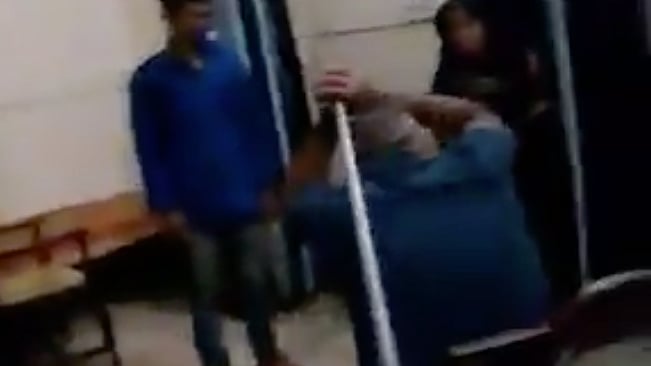 Deputy Superintendent of Police asked a couple about the nature of their relationship and then attacked them.