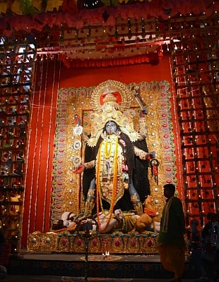 Kolkata: An idol of Goddess Kali in Kolkata, on Nov 2, 2018. (Photo: IANS)