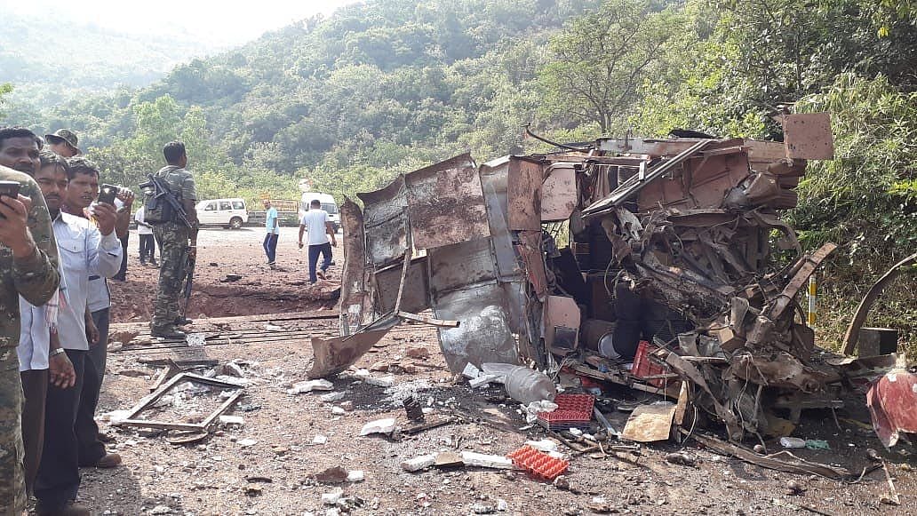 Four civilians and one CISF personnel was killed in an IED blast in Dantewada.