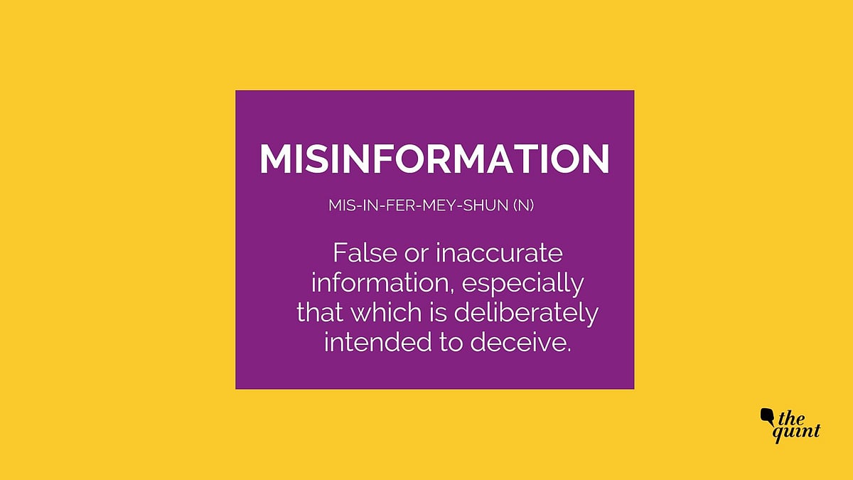 ‘Misinformation’, as opposed to ‘disinformation, was chosen as Dictionary.com’s Word of the Year.