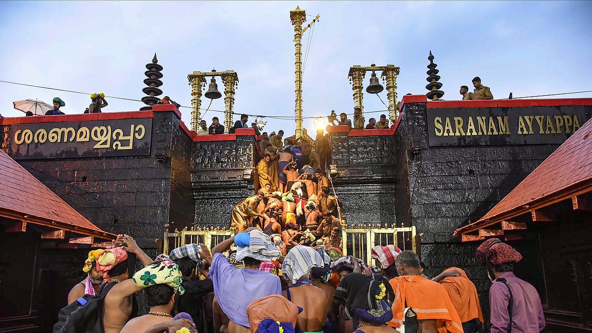 The Kerala government decided not to allow pilgrims to the Lord Ayyappa temple at Sabarimala in Pathanamthitta district for the annual festival.