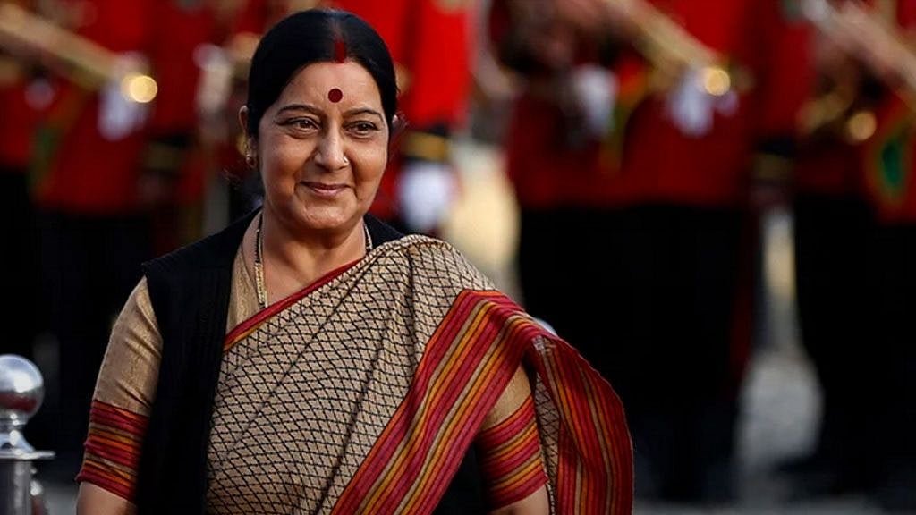 Sushma Swaraj, External Affairs Minister.&nbsp;