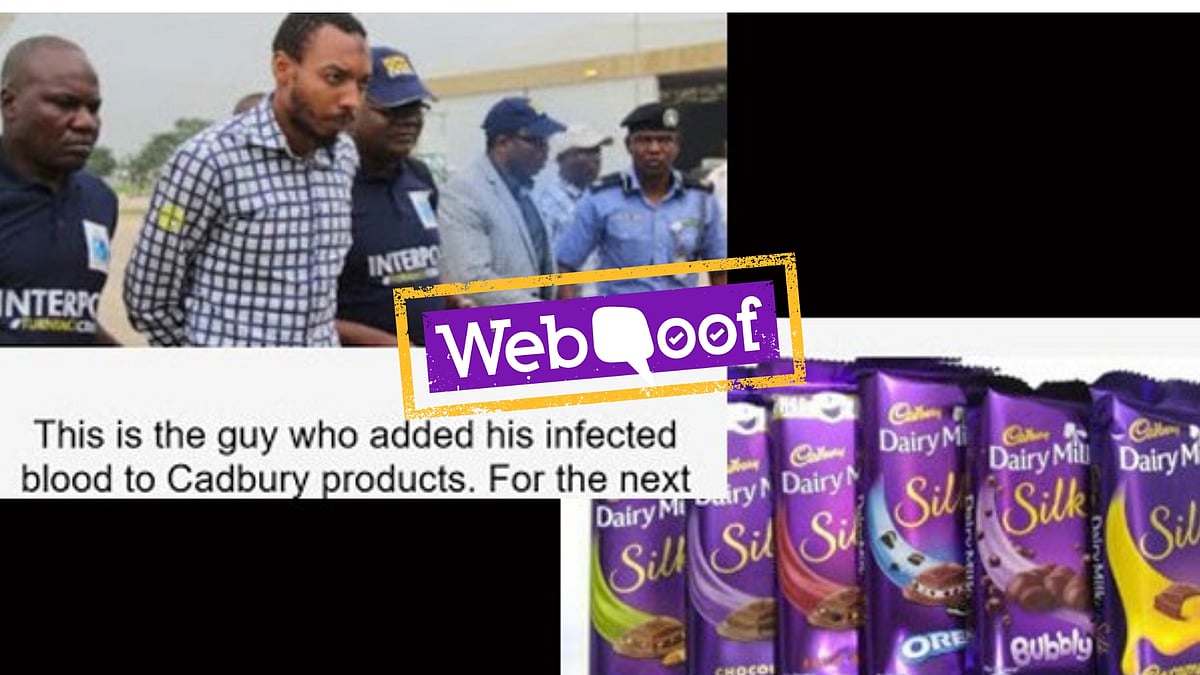 A message went viral on social media urging people to avoid buying Cadbury products as they were contaminated with HIV.