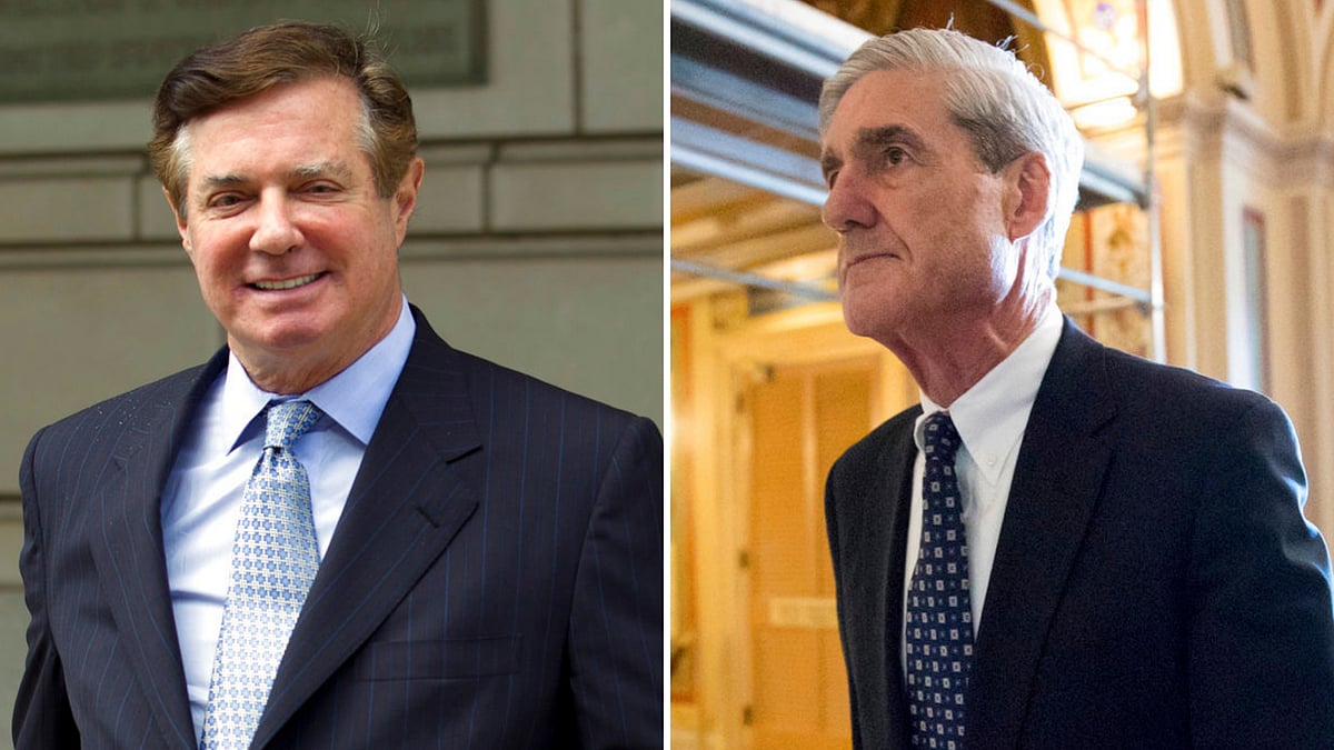 Paul Manafort (left) and Robert Mueller (right). 