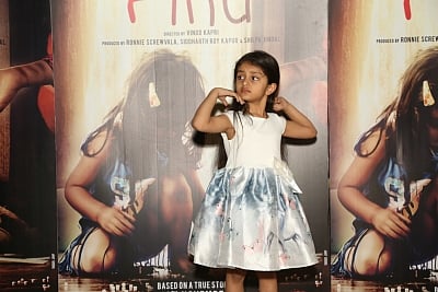New Delhi: Child actor Myra Vishwakarma during the special screening of her upcoming film "Pihu" in New Delhi on Nov 9, 2018. (Photo: Amlan Paliwal/IANS)