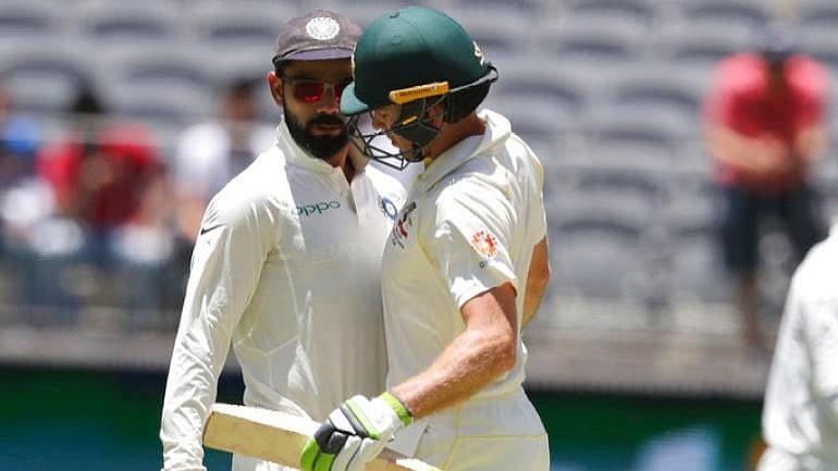 Captains Virat Kohli and Tim Paine kept going at each other during the second Test between India and Australia at Perth.