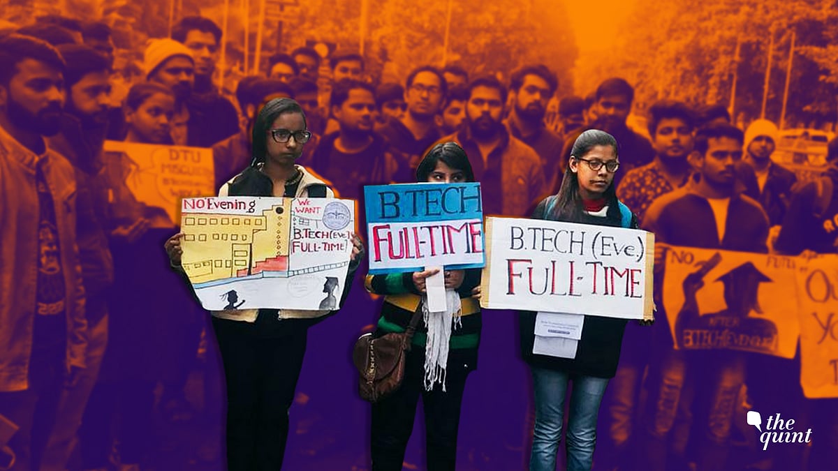 BTech Evening students at Delhi Technological University claim they were kept in the dark about the part-time degree.