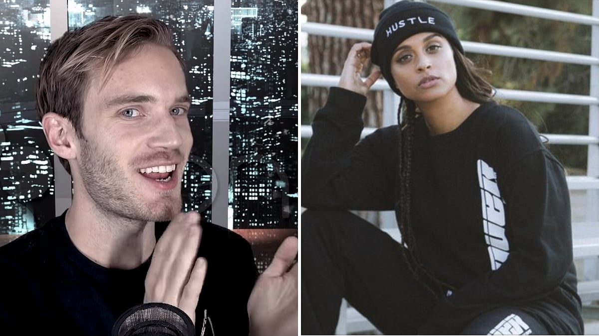 PewDiePie and Lilly Singh AKA Superwoman