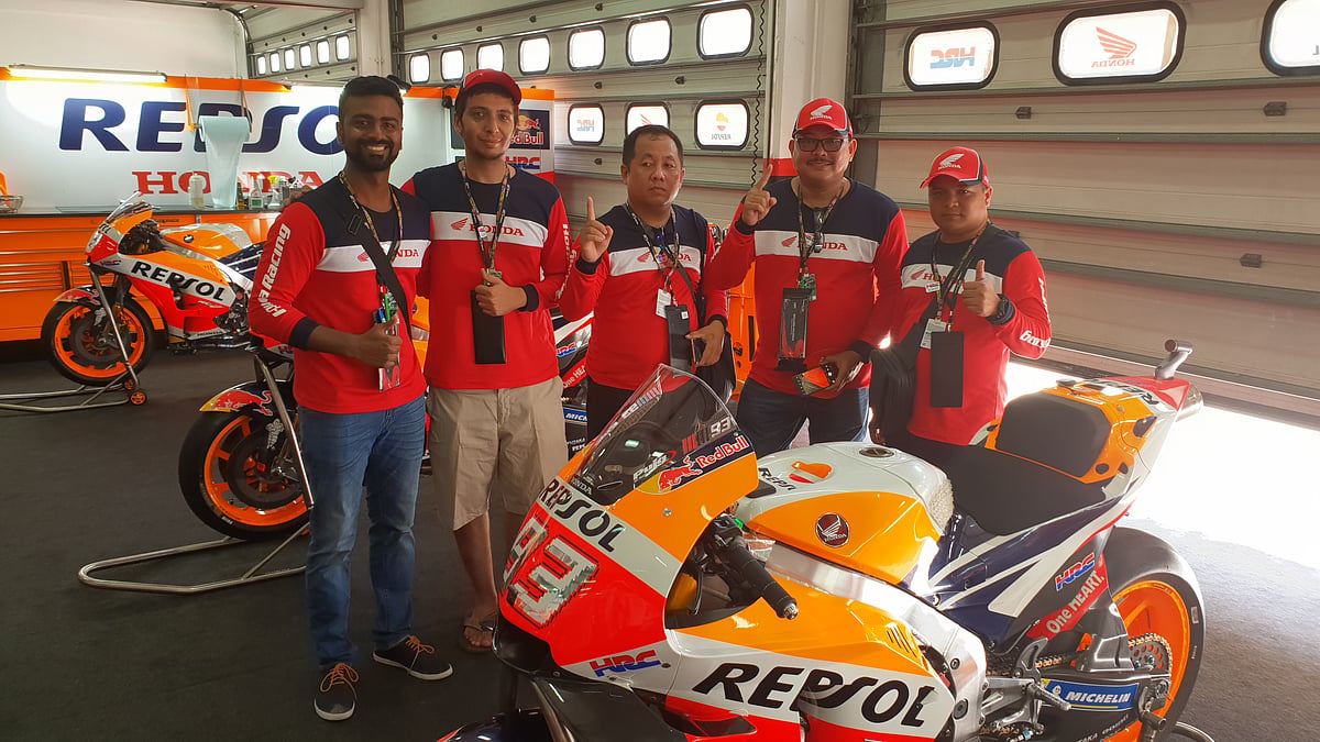 The Repsol Edition RC213V which is Moto GP champion Marc Marquez’s motorcycle.