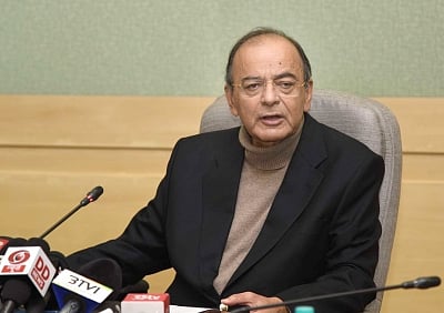 New Delhi: Union Finance and Corporate Affairs Minister Arun Jaitley addresses a press conference, in New Delhi on Dec 20, 2018. (Photo: IANS/PIB)