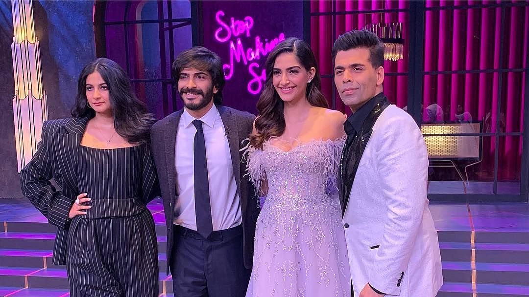 Rhea Kapoor, Harshvardhan Kapoor, Sonam Kapoor and Karan Johar.