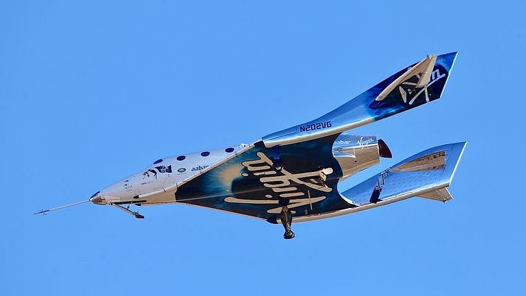 The rocket ship hit an altitude of 51 miles (82 kilometers) before beginning its gliding descent. 