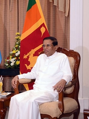 President of Sri Lanka Maithripala Sirisena. (File Photo: IANS)