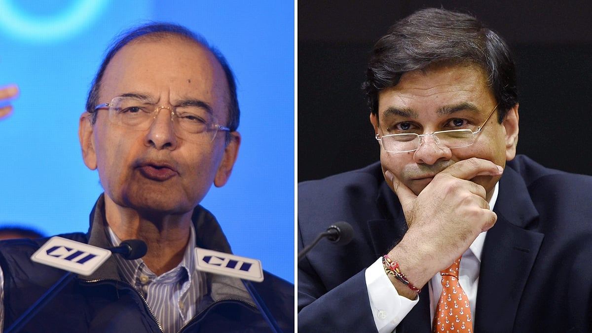 Former Finance Minister Arun Jaitley and former RBI Governor Urjit Patel. 