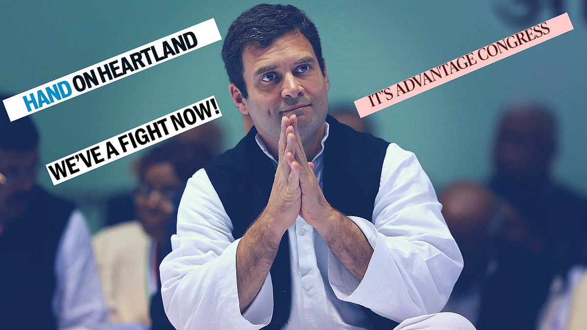 Here’s how the front pages of India’s top dailies looked after the Congress won three state Assembly elections.