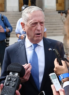 U.S. Defense Secretary James Mattis. (File Photo: Xinhua/Liu Jie/IANS)