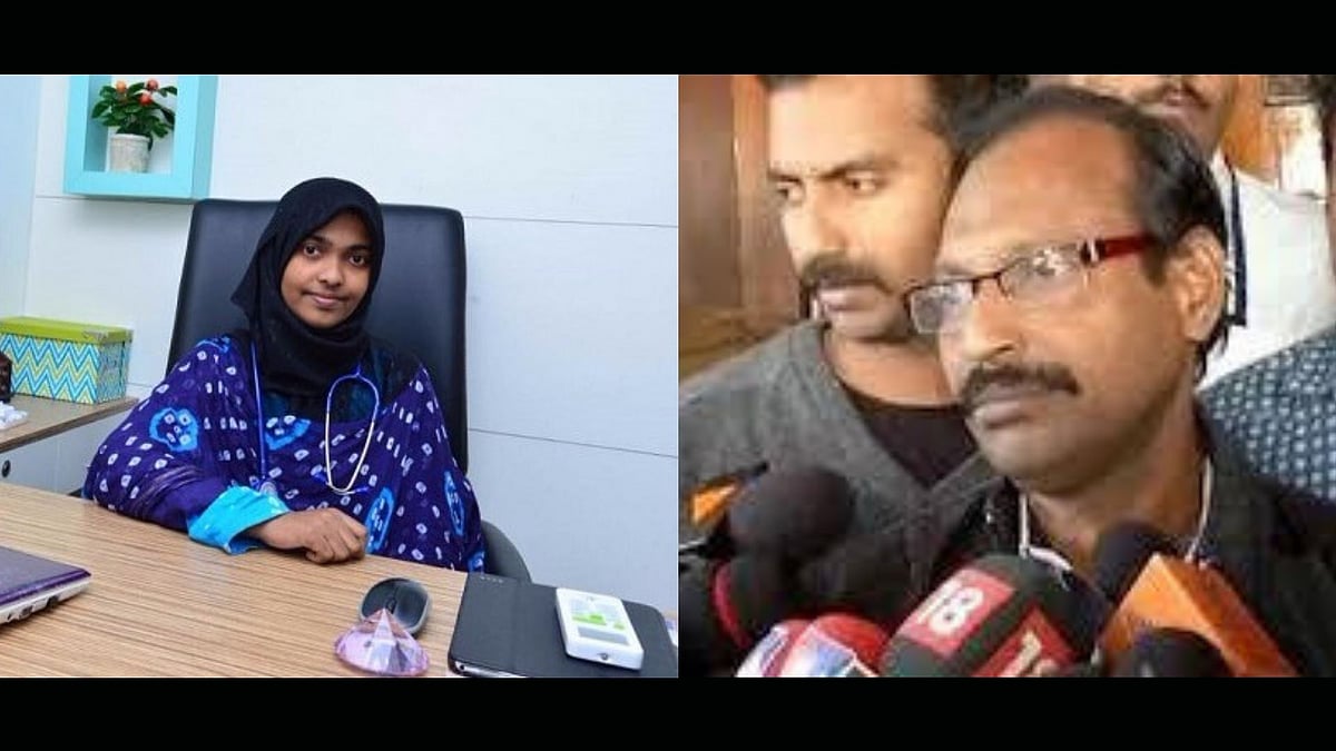 File image of Hadiya (left) and her father, KM Ashokan (right).