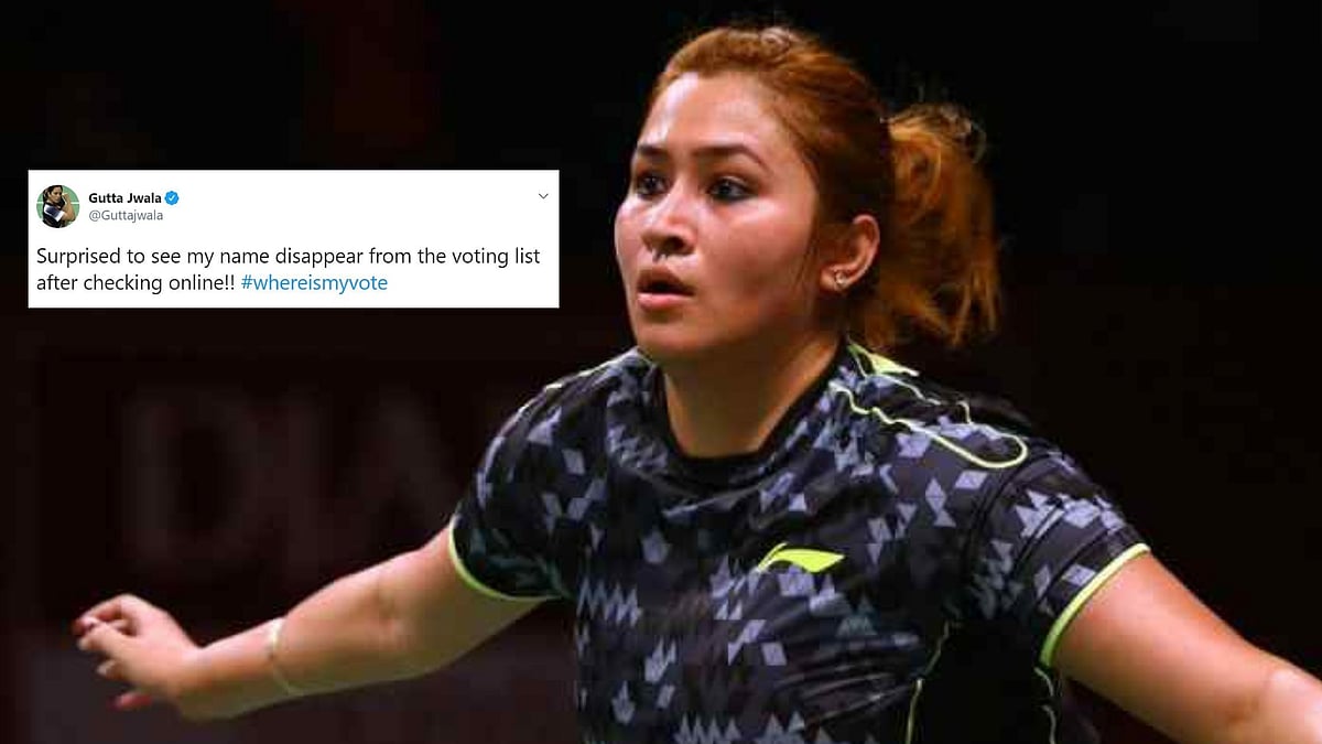 Shuttler Jwala Gupta expressed anger on Twitter after discovering her name being missing from Telangana Assembly polls’ voters’ list.&nbsp;