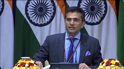 Ministry of External Affairs Spokesperson Raveesh Kumar during weekly media briefing in New Delhi on 15 March 2018. 