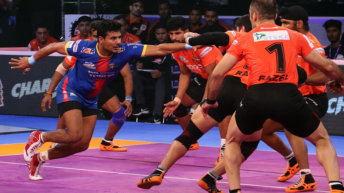 UP Yoddha Beat U Mumba 34-29 in Pro Kabaddi League.