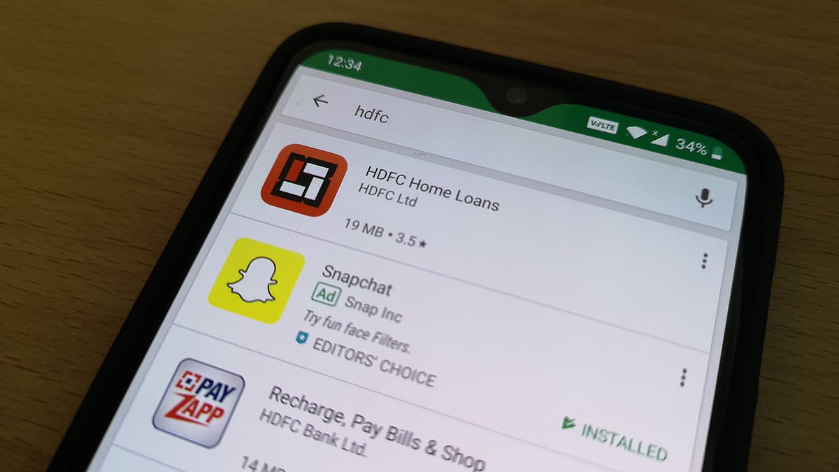 The main HDFC banking app was taken down from mobile app stores.
