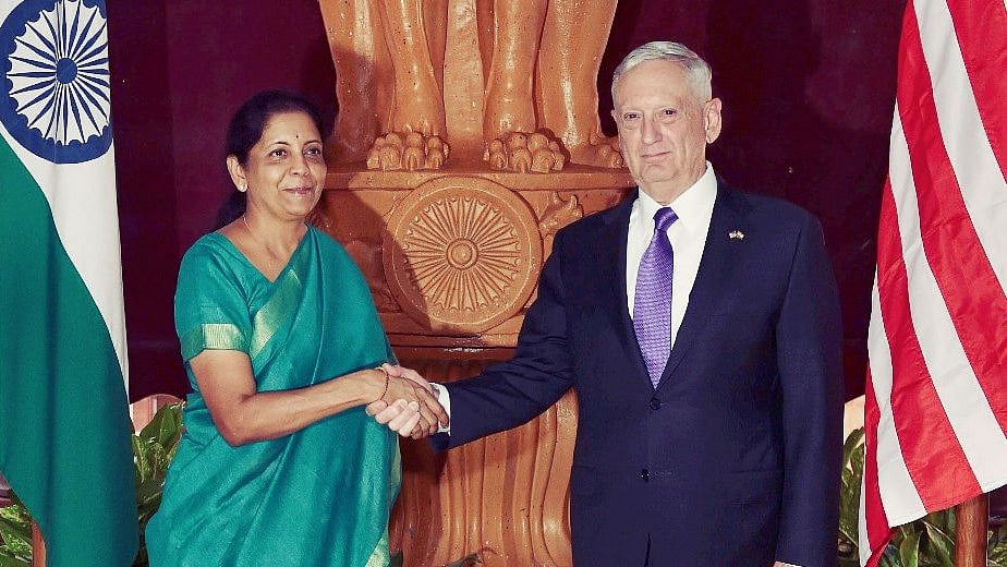 An older image of James Mattis and Nirmala Sitharaman, used for representational purposes.