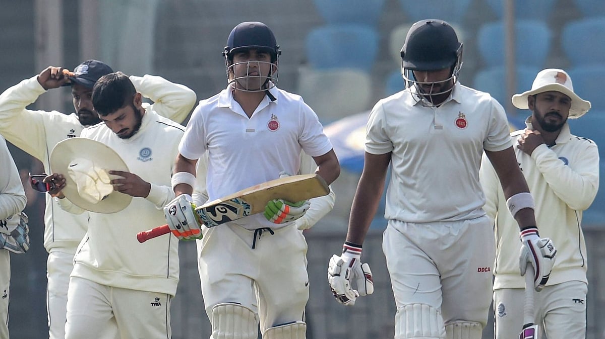 Gautam Gambhir scored an unbeaten 92 on the second day of his farewell match.
