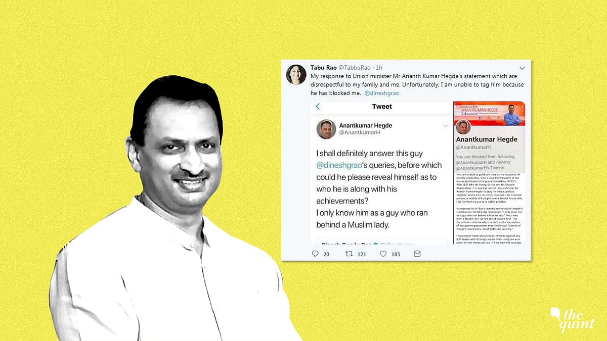 Tabu Rao said Hegde’s remarks were misogynistic. 