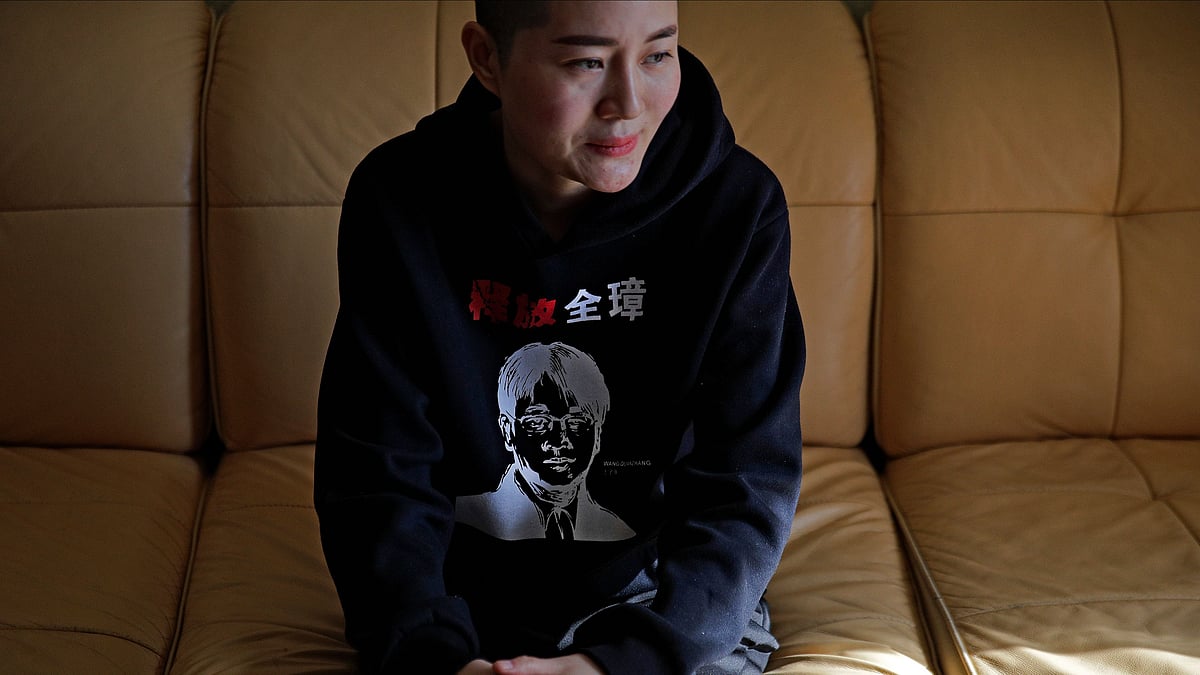 Wang’s wife Li Wenzu was placed under de facto house arrest the day before her husband’s trial to prevent her from attending.