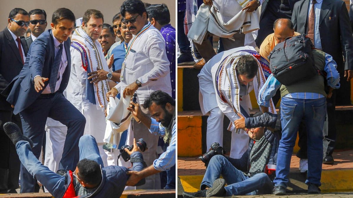 The incident occurred on Friday, 25 January, when Gandhi arrived at the Bhubaneswar airport.