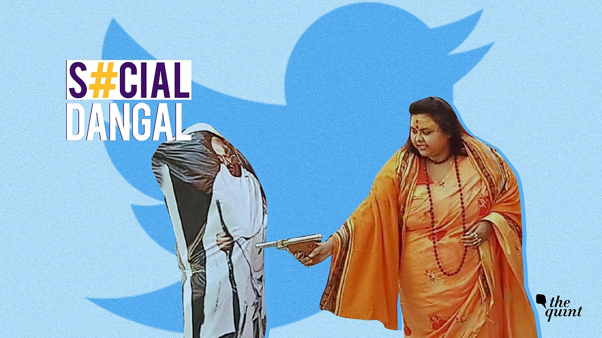 A video of Hindu Mahasabha secretary Puja Shakun shooting an effigy of Gandhi went viral.