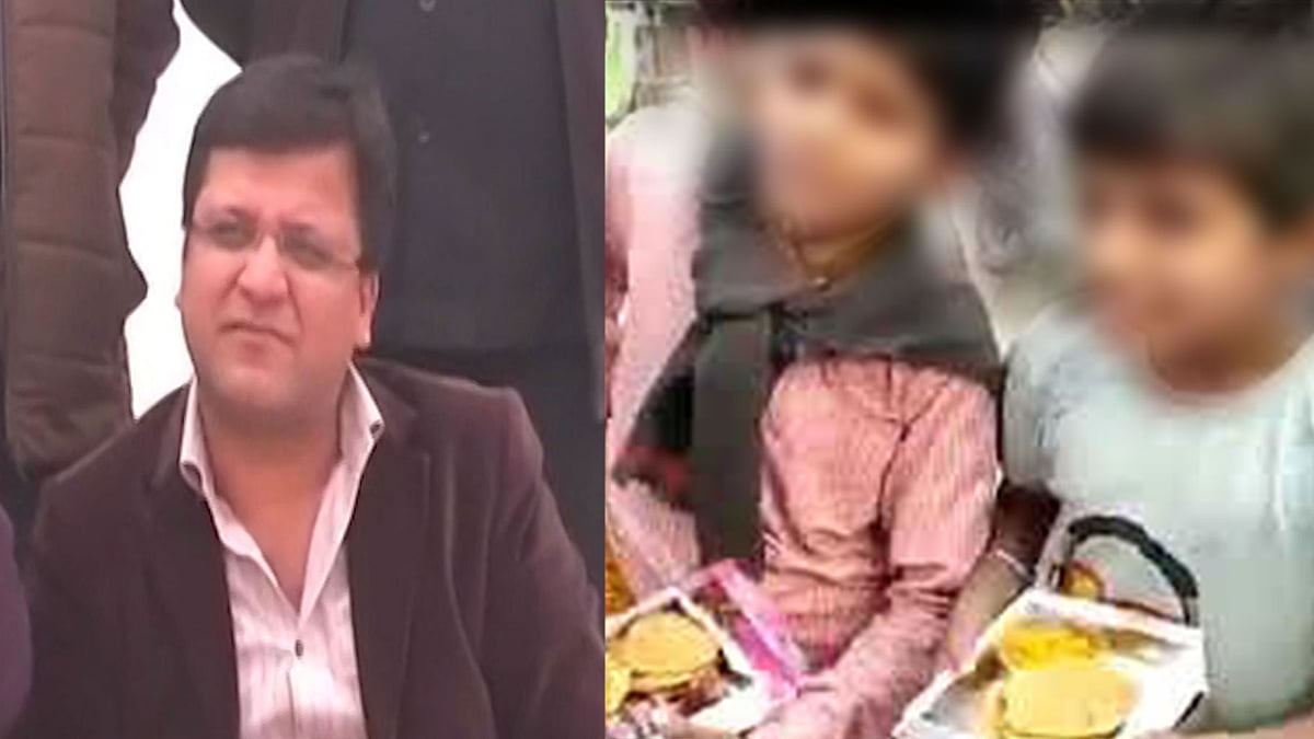 Liquor bottles served in lunch packets at an event organised by BJP leader Nitin Agarwal