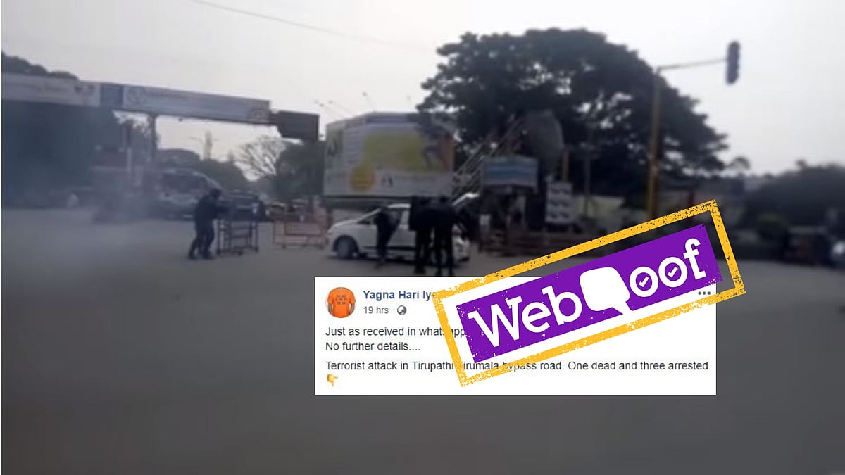 The “terrorist attack” video was first shared on YouTube and Facebook.