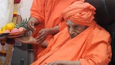 Siddaganga Mutt chief pontiff Sri Shivakumara Swami. 