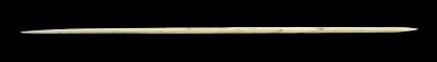 This is a replica of the wooden spears used by Neanderthals to kill at long-distance.  Photo Credit: Annemieke Milks (University College London) researchers