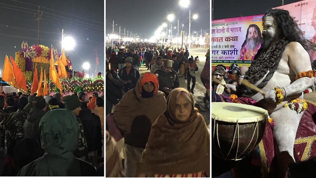‘Shahi snan’ by Naga Sadhus has kick-started the grand Kumbh mela 2019.