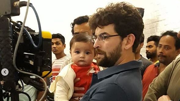 Neil Nitin Mukesh with his daughter Nurvi. 