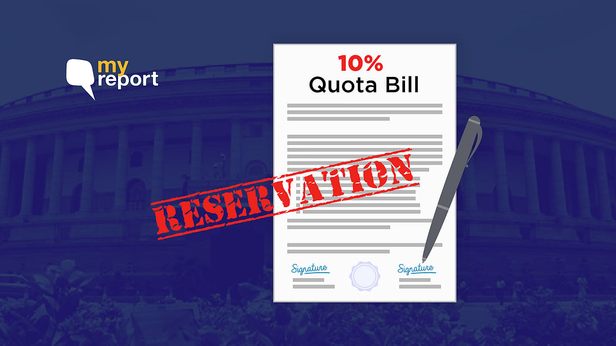 The 10 percent quota Bill is the first step towards income-based reservation. 