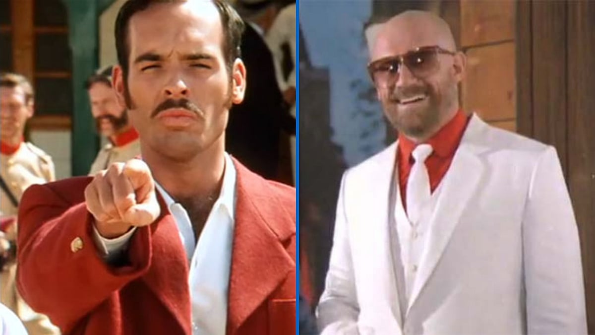 Actors Paul Blackthorne and Bob Christo.