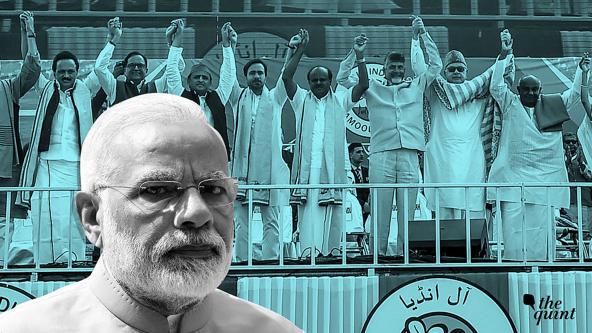 With 42 partners constituting the NDA, how is Modi “taking them on alone”, as being claimed by regime-apologists in the media?