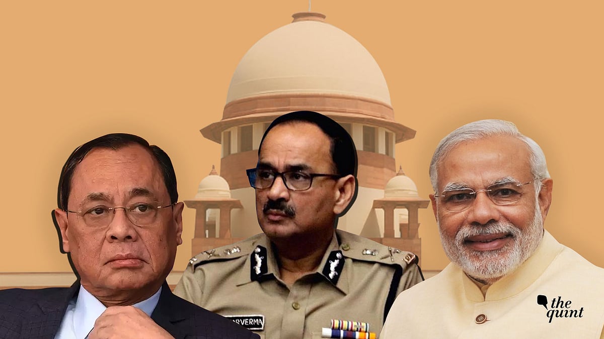 (From L-R) CJI Ranjan Gogoi, former CBI Director Alok Verma and Prime Minister Narendra Modi.
