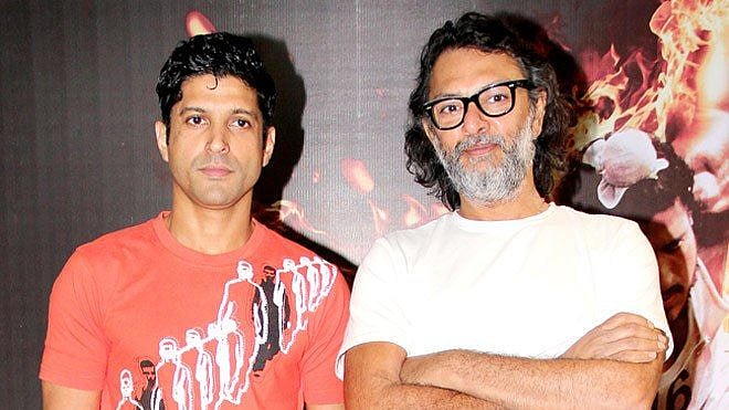 Farhan Akhtar with Rakeysh Omprakash Mehra.