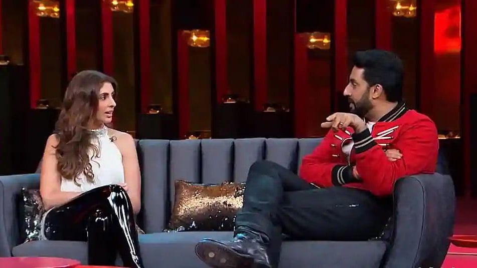 Shweta and Abhishek on <i>Koffee With Karan</i>.