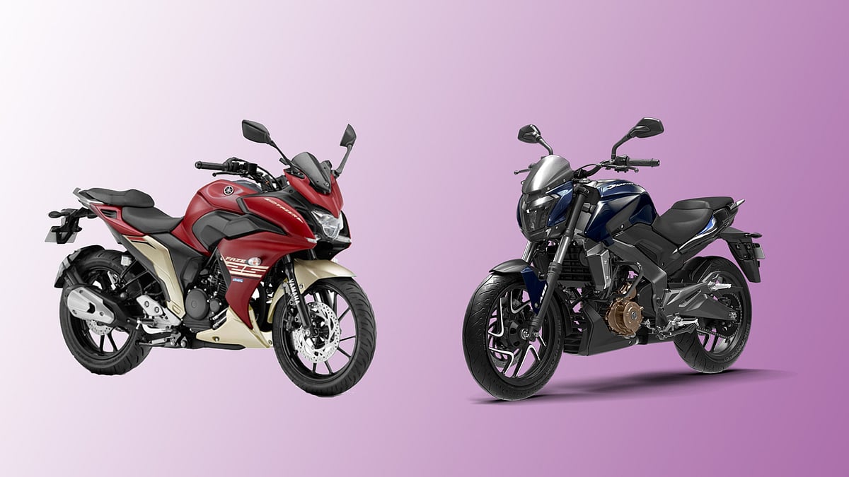 Yamaha Fazer 25 (left) and Bajaj Dominar 400 (right) both support dual-channel ABS. 