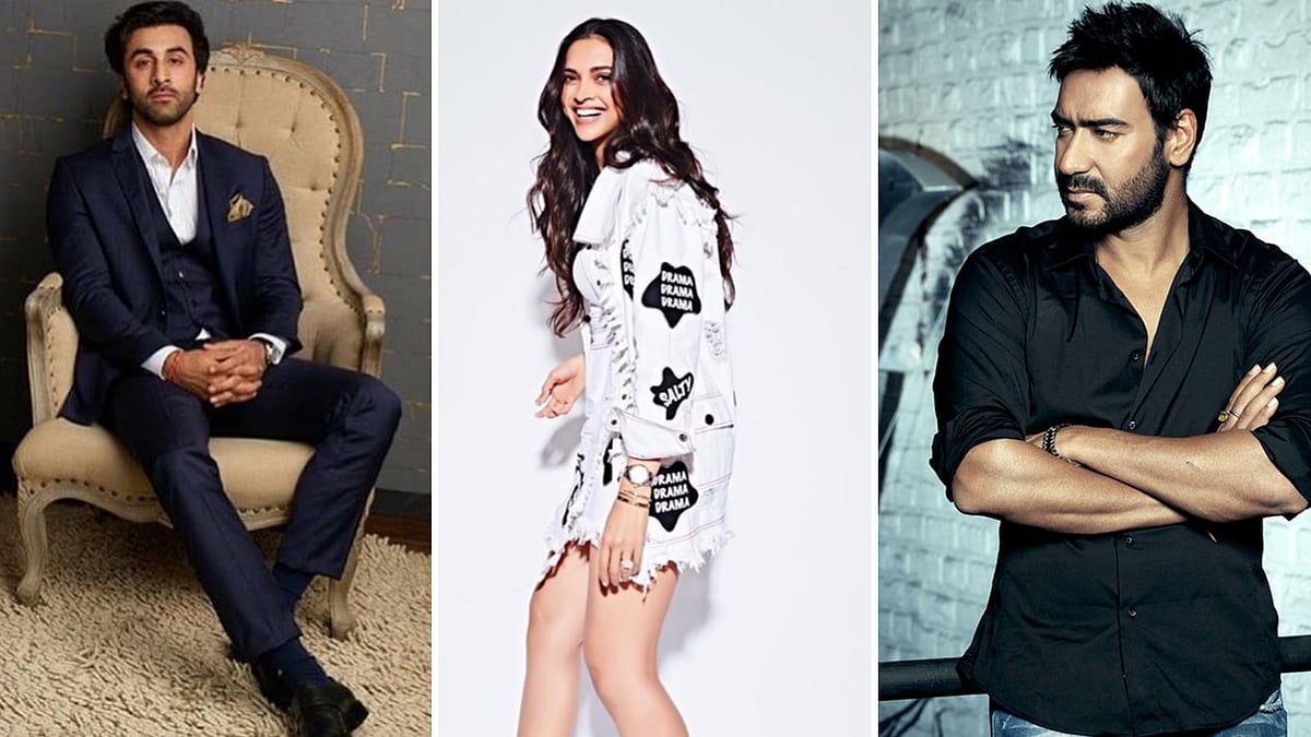 Ranbir Kapoor, Deepika Padukone and Ajay Devgn.