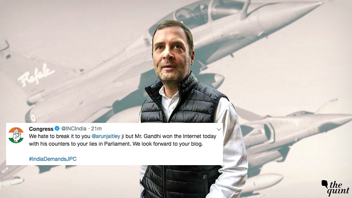 The day-long verbal bashing, Congress said, was conquered by Rahul Gandhi.