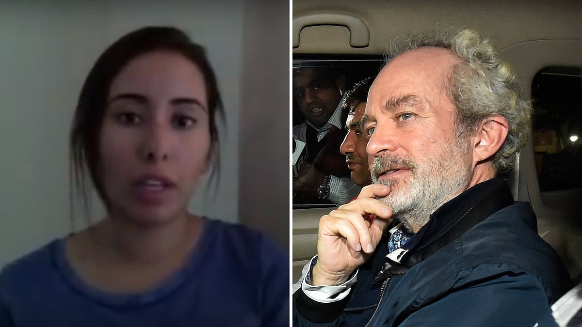 Princess Latifa and Christian Michel.&nbsp;