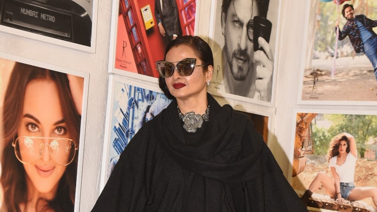 Rekha at the launch of Dabboo Ratnani’s 2019 calendar.