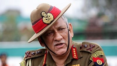 Indian Army chief General Bipin Rawat. 
