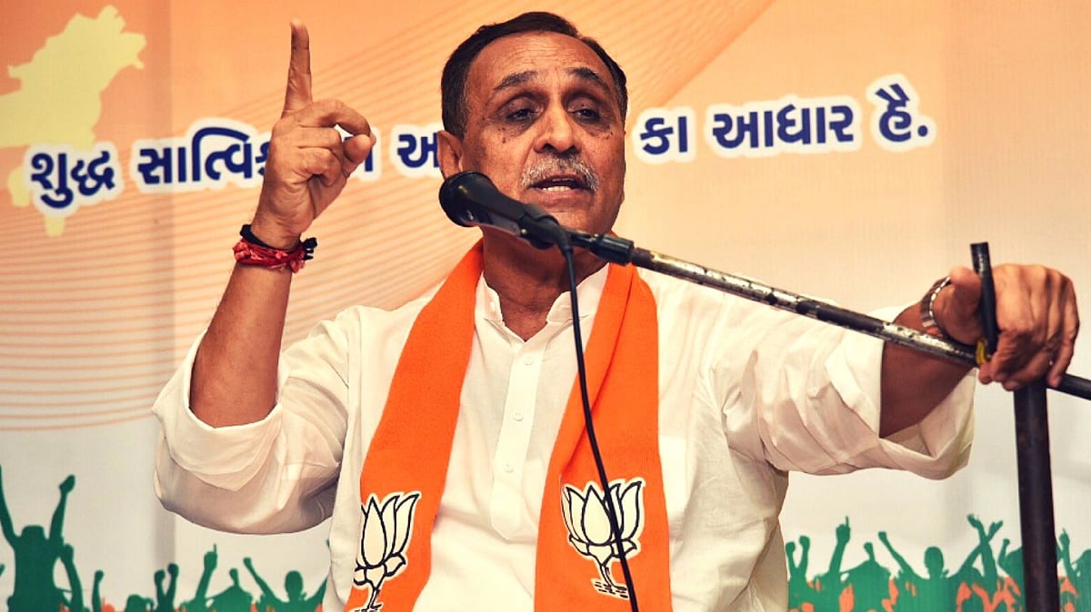 Gujarat Chief Minister Vijay Rupani.&nbsp;